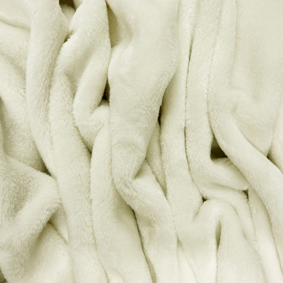 Super Soft Cuddle Fleece Fabric, Ivory/Cream