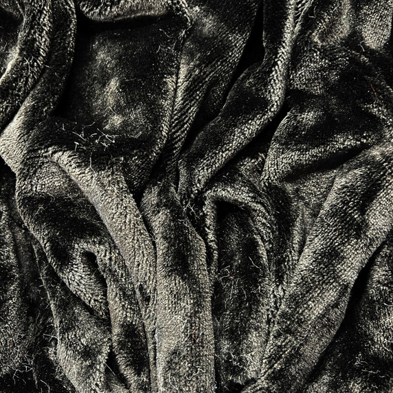 Super Soft Cuddle Fleece Fabric, Black