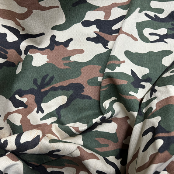 Camo Fabric British DPM Woodland Camouflage Cotton Material per Metre