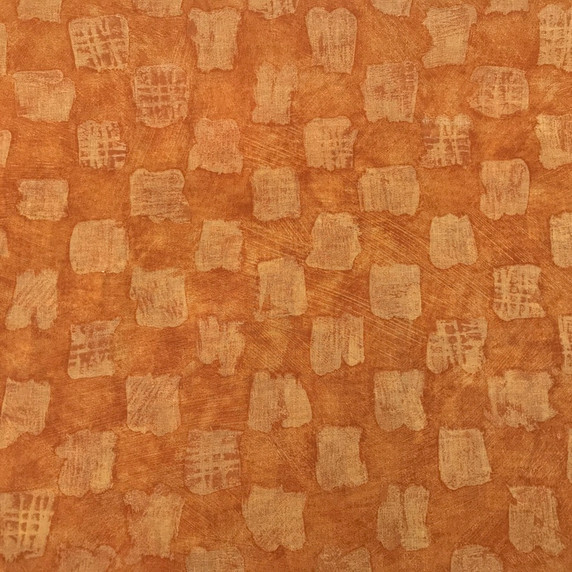 Square Pattern Net Voile Fabric, Walnut