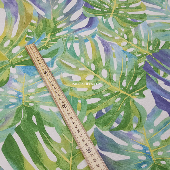 Tropical Hawaiian Banana Leaf Fabric, Spring