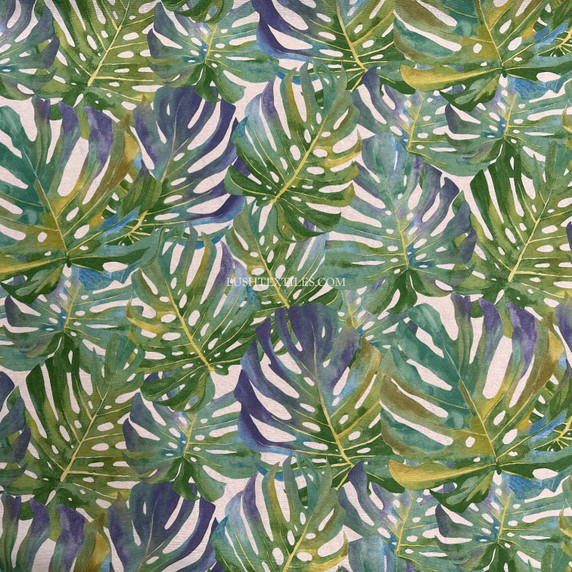 Tropical Hawaiian Banana Leaf Fabric, Spring