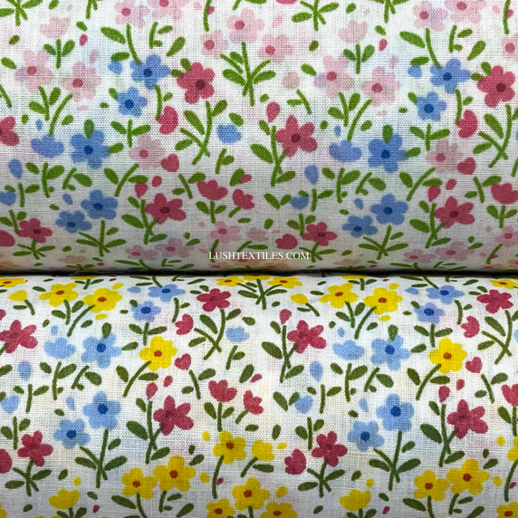 Small Ditsy Floral Polycotton Fabric