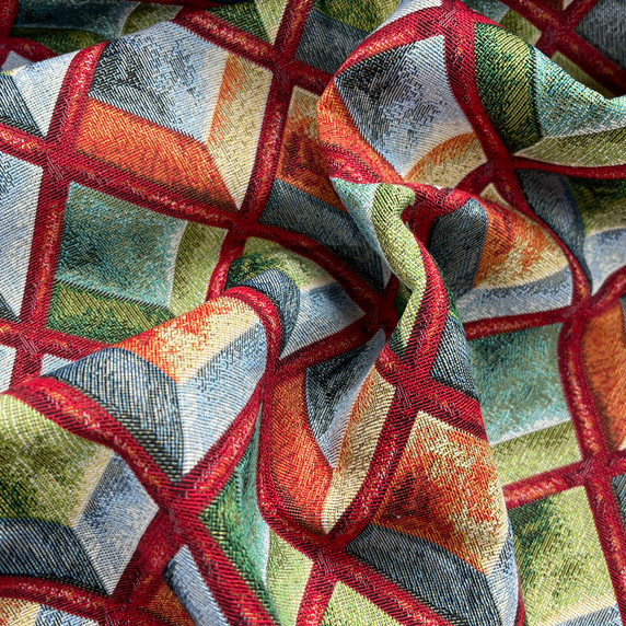 Designer Kahlo Diamonds Tapestry Upholstery Fabric