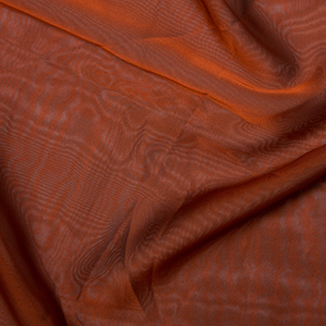 Silk Touch Cationic Chiffon Fabric, Copper