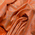 Silver Hologram Foil Print Lycra Dress Fabric, Orange