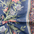 Vintage Flowers Cotton Bedding Duvet Upholstery Fabric, Blue