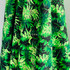 Tropical Leaves Floral Print 100% Viscose Dress Fabric, Black