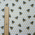 10m Honeycomb Bees Rose & Hubble Cotton Poplin Fabric, Ivory