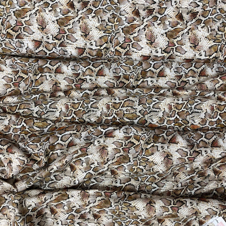 Snake Skin Print Digital Cotton Craft Fabric, 140cm Wide Snake Skin Print Digital Cotton Craft Fabric, 140cm Wide