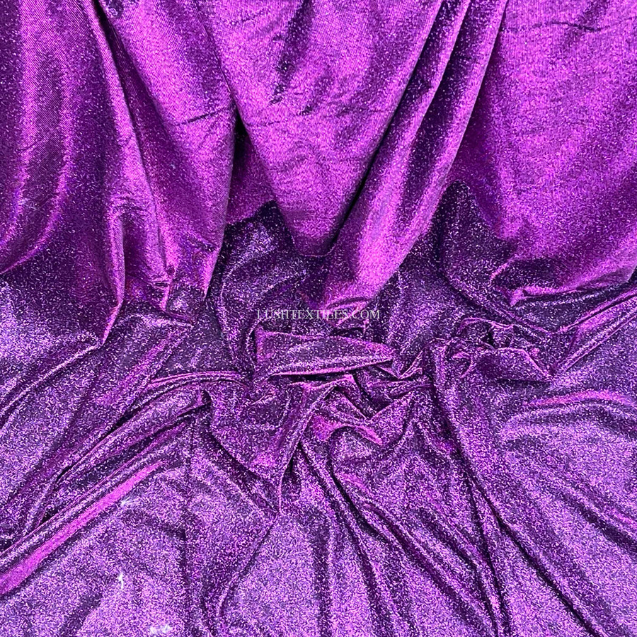 Moonlight Glitter Sparkling Fabric, Purple Moonlight Glitter Sparkling Fabric, Purple
