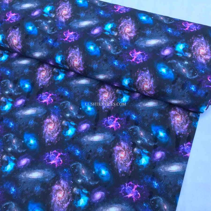 Cosmos Galaxy Space Theme Digital Cotton Fabric, 140cm Wide Cosmos Galaxy Space Theme Digital Cotton Fabric, 140cm Wide