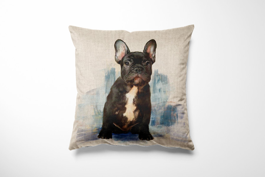 Cushion Picture Panel, French Bull Dog Cushion Picture Panel, French Bull Dog