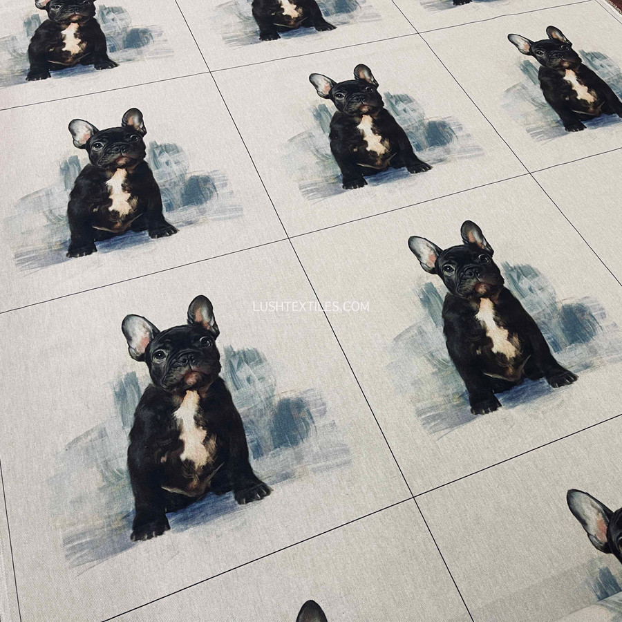 Cushion Picture Panel, French Bull Dog Cushion Picture Panel, French Bull Dog