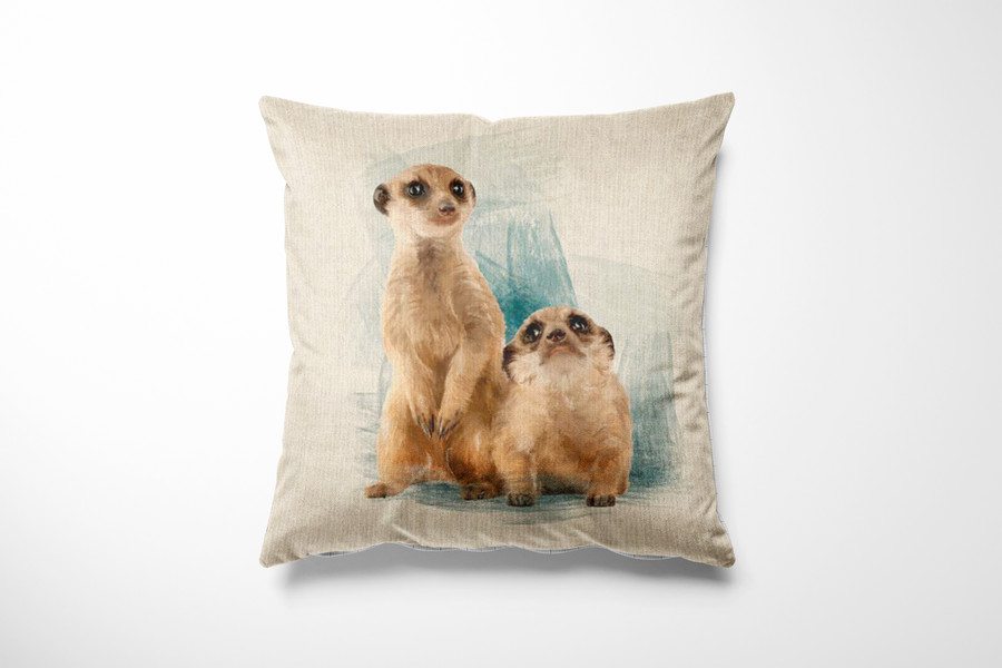 Cushion Picture Panel, Meerkat Cushion Picture Panel, Meerkat