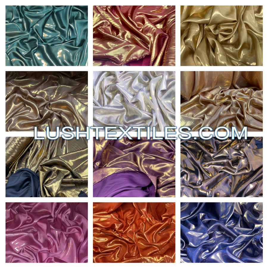 Shimmer Satin Two-Tone Fabric Bridal Dress Costumes Liquid Drapes 58" Wide Shimmer Satin Two-Tone Fabric Bridal Dress Costumes Liquid Drapes 58" Wide