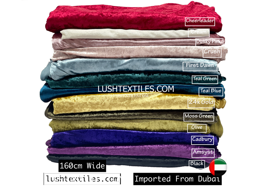 Premium Super Crushed Velvet Fabric Premium Super Crushed Velvet Fabric
