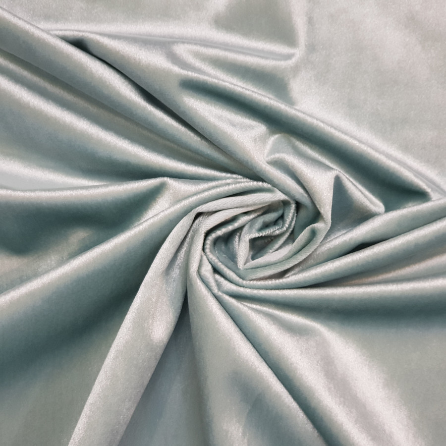 Bellissimo Plush Velvet Upholstery Fabric, Mint Green Bellissimo Plush Velvet Upholstery Fabric, Mint Green