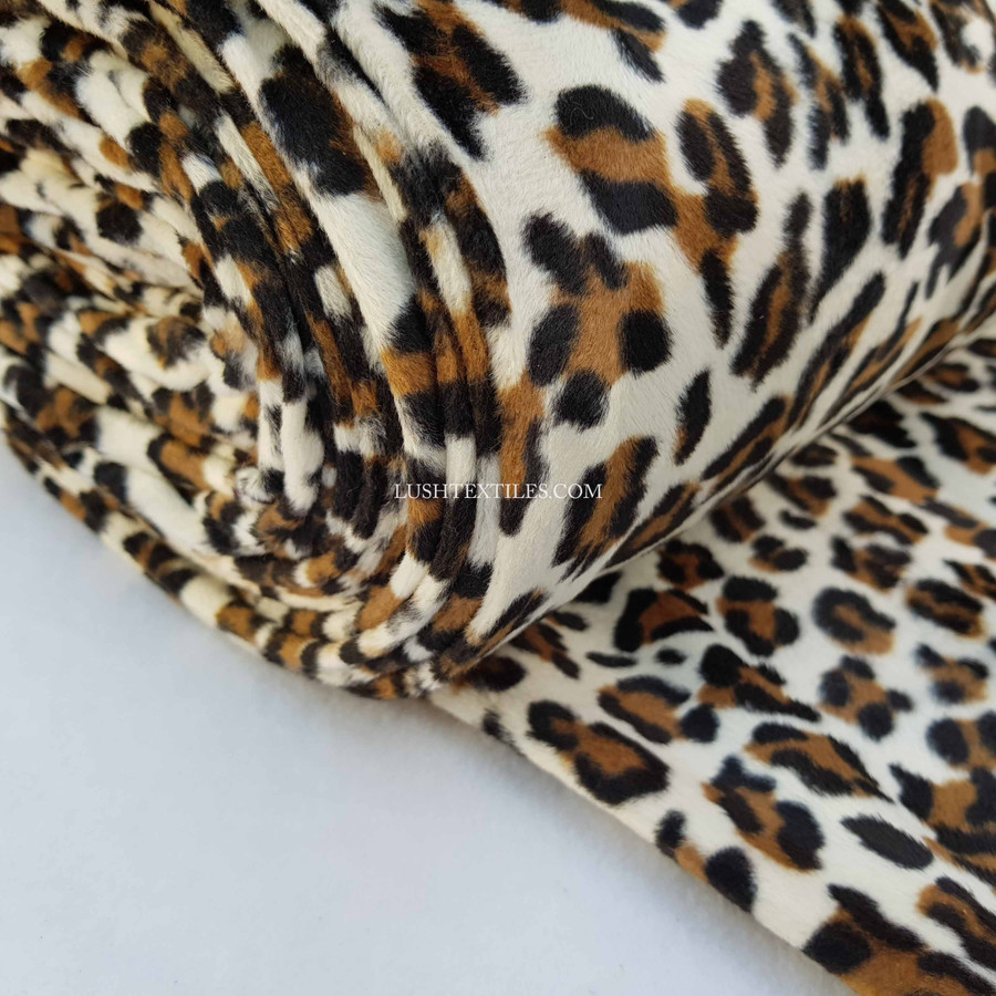 Leopard Velboa Faux Fur Craft Fabric Leopard Velboa Faux Fur Craft Fabric