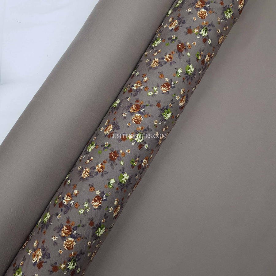 Plain 100% Viscose Dress Fabric, Taupe Plain 100% Viscose Dress Fabric, Taupe
