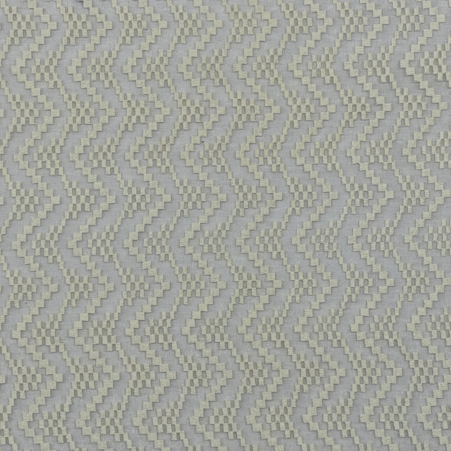 Prestige Guipure Aztec Applique Organza Lace Fabric, Cream Prestige Guipure Aztec Applique Organza Lace Fabric, Cream