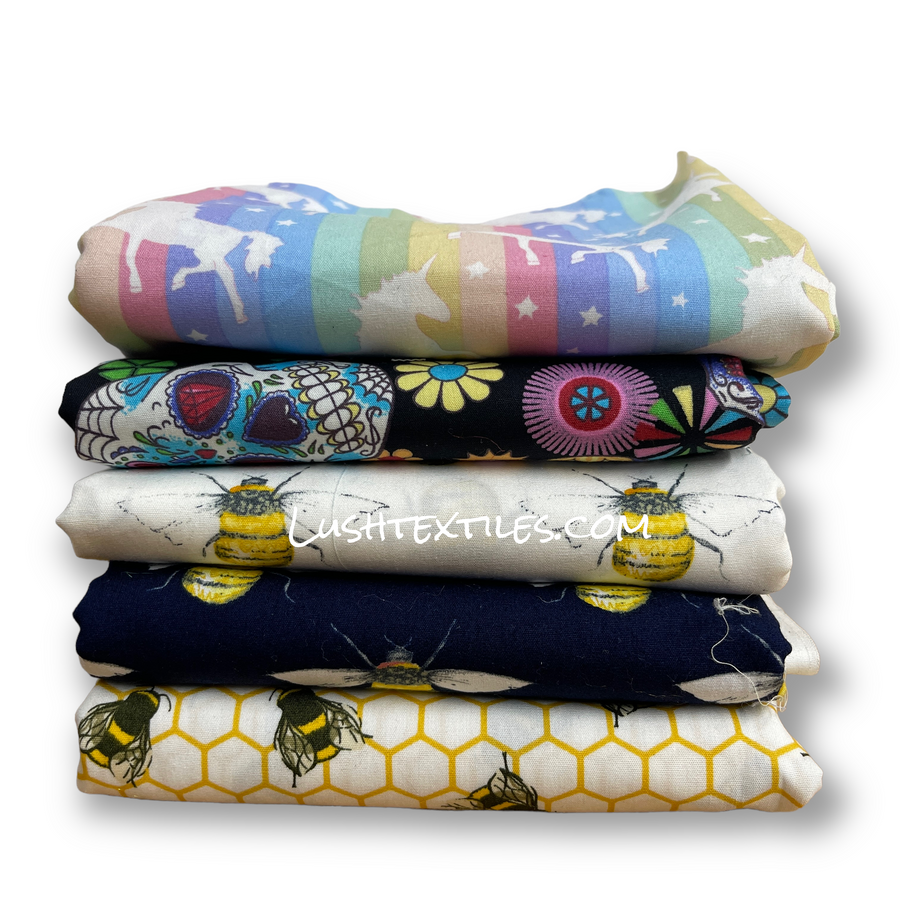 5m *Gift Bundle* Rose & Hubble 100% Cotton Craft Fabric Dress Quilting Patchwork 5m *Gift Bundle* Rose & Hubble 100% Cotton Craft Fabric Dress Quilting Patchwork