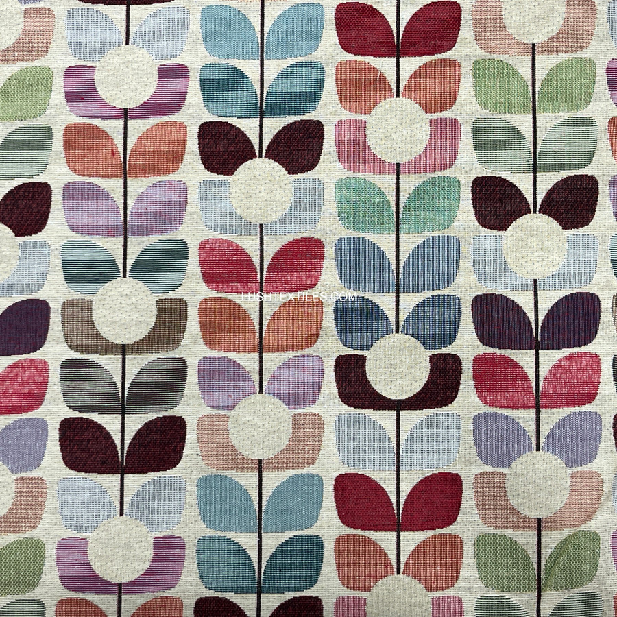Bloss Colourful Floral Upholstery Tapestry Fabric Bloss Colourful Floral Upholstery Tapestry Fabric