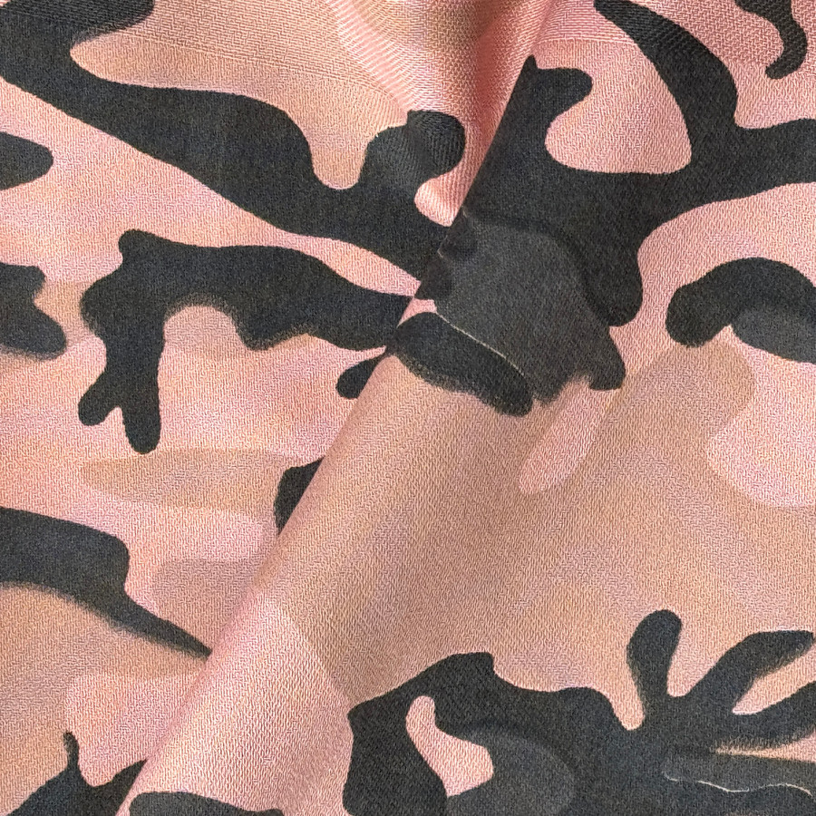 Camo Army Camouflage Cotton Drill Dress Fabric, Pink Camo Army Camouflage Cotton Drill Dress Fabric, Pink