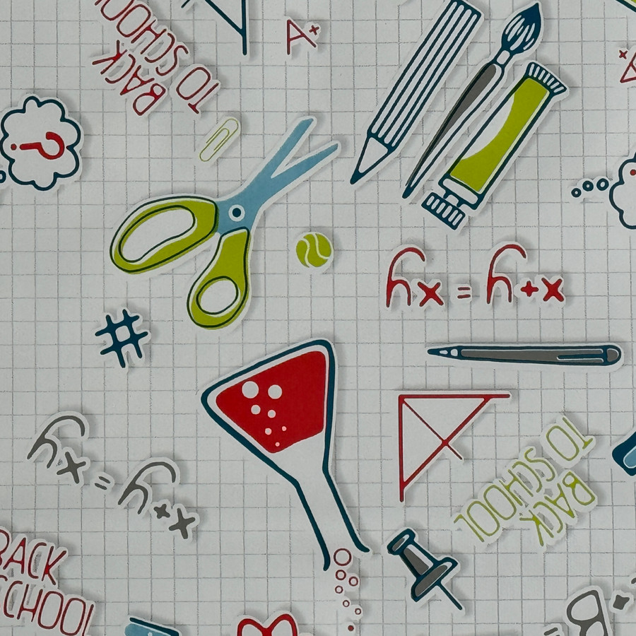 By the Metre Back To School Print OilCloth PVC By the Metre Back To School Print OilCloth PVC