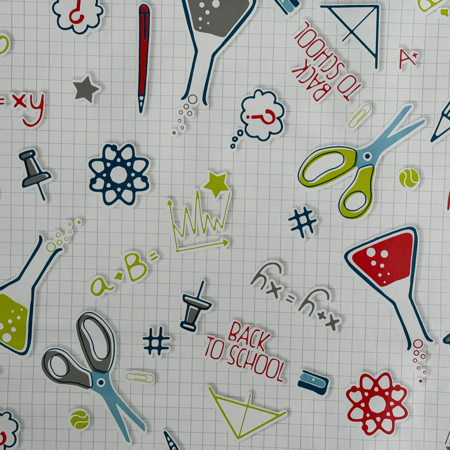 By the Metre Back To School Print OilCloth PVC By the Metre Back To School Print OilCloth PVC