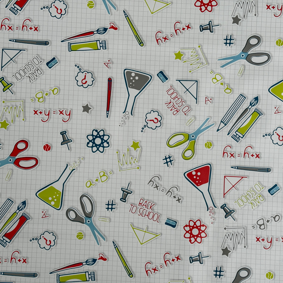 By the Metre Back To School Print OilCloth PVC By the Metre Back To School Print OilCloth PVC