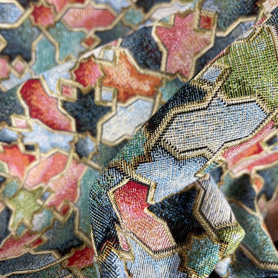 Michaelangelo Abstract Colourful Tapestry Upholstery Fabric Michaelangelo Abstract Colourful Tapestry Upholstery Fabric
