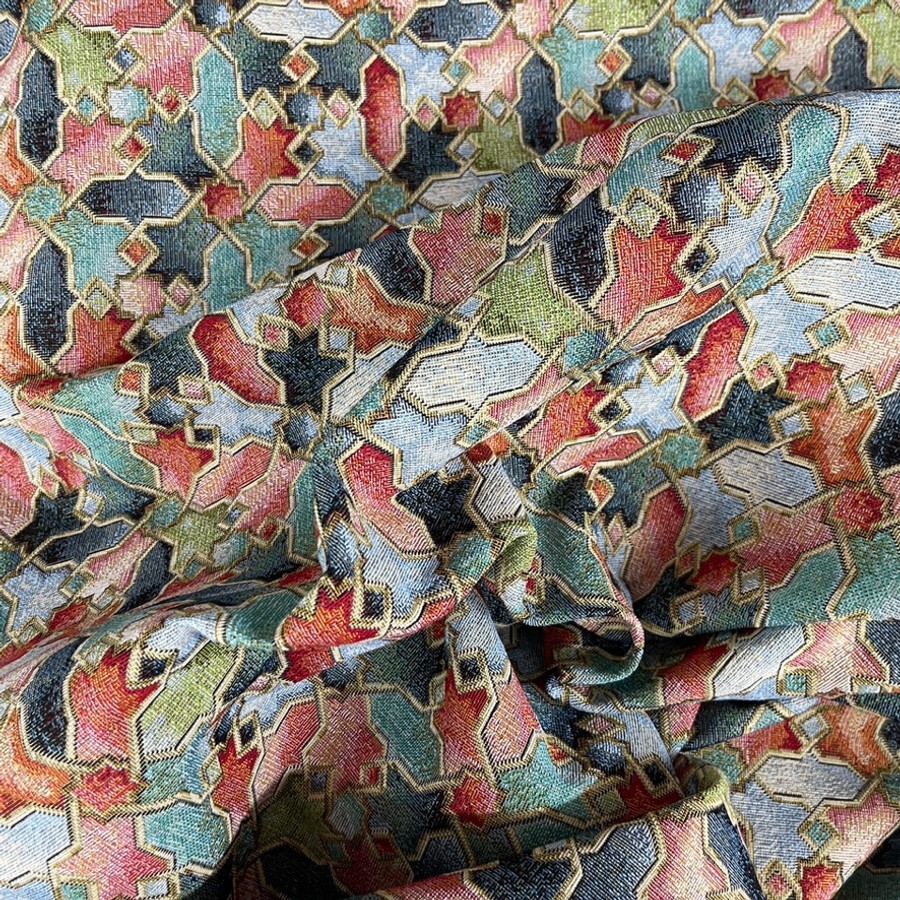 Michaelangelo Abstract Colourful Tapestry Upholstery Fabric Michaelangelo Abstract Colourful Tapestry Upholstery Fabric