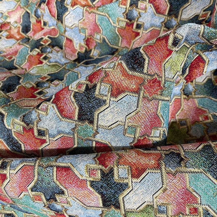 Michaelangelo Abstract Colourful Tapestry Upholstery Fabric Michaelangelo Abstract Colourful Tapestry Upholstery Fabric