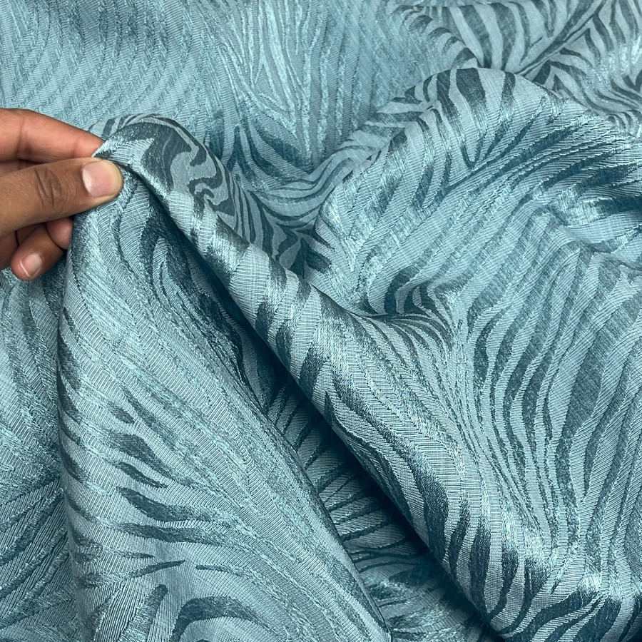 Wholesale Fabrics Safari Curtain Brocade Upholstery, Sky Blue Wholesale Fabrics Safari Curtain Brocade Upholstery, Sky Blue