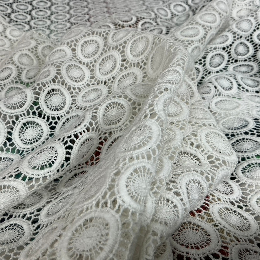 Cream Cotton Net Lace Bridal Fabric Guipure Cut Work Couture Lace Cream Cotton Net Lace Bridal Fabric Guipure Cut Work Couture Lace