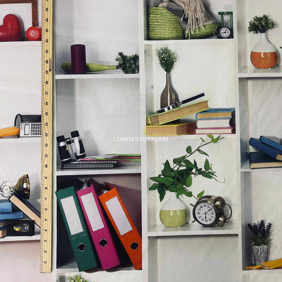 Office Scene Backdrop Digital Print Cotton Fabric 140cm Wide Office Scene Backdrop Digital Print Cotton Fabric 140cm Wide