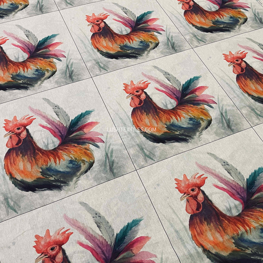 Cushion Picture Panel, Rooster Cushion Picture Panel, Rooster