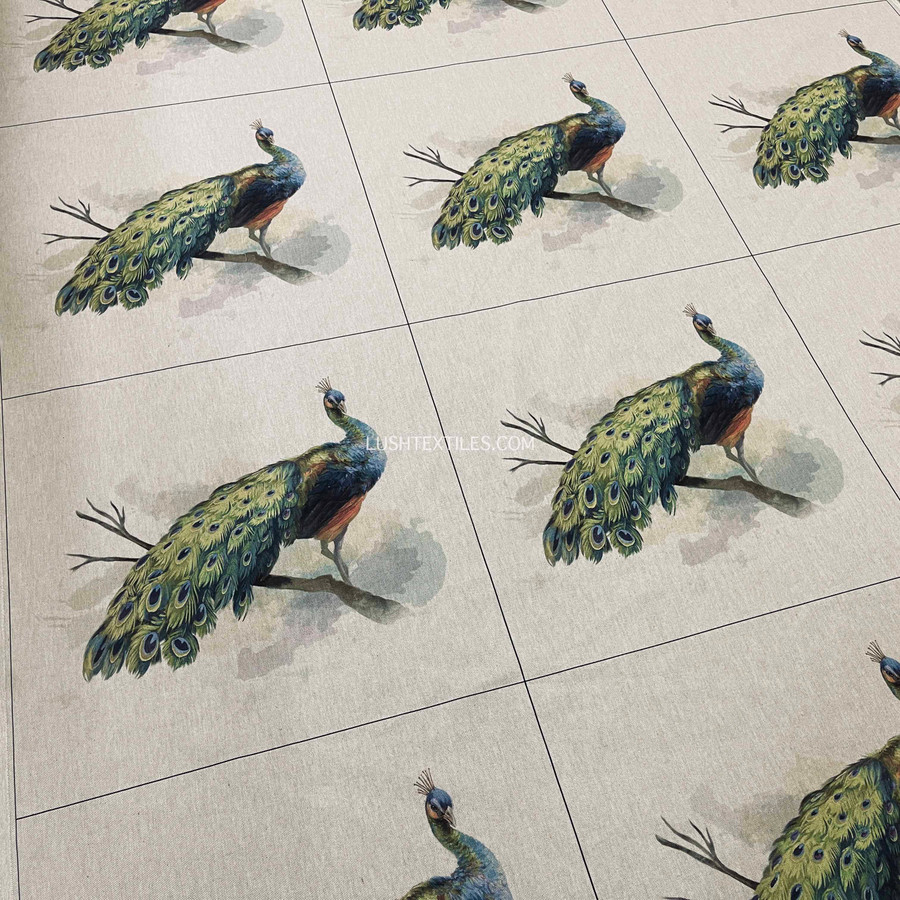 Cushion Picture Panel, Peacock Birds Cushion Picture Panel, Peacock Birds
