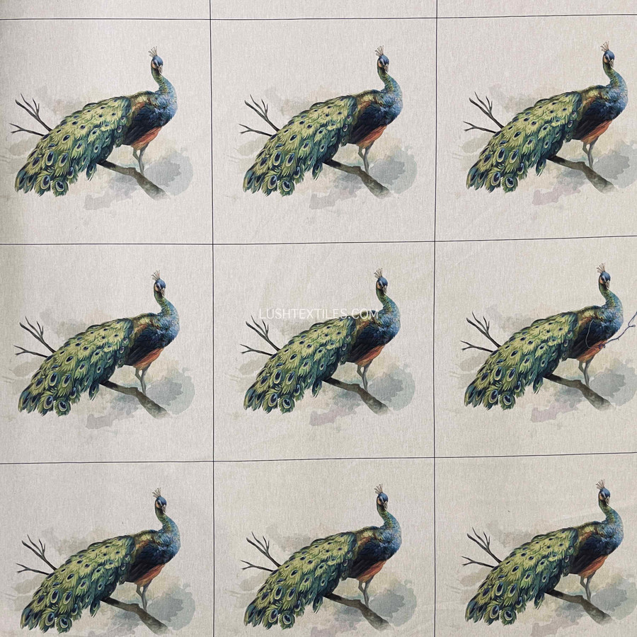 Cushion Picture Panel, Peacock Birds Cushion Picture Panel, Peacock Birds