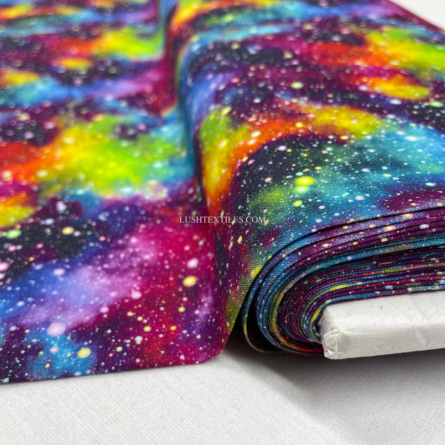 Scifi Galaxy Digital Cotton Craft Fabric 140cm Wide, Multicoloured Scifi Galaxy Digital Cotton Craft Fabric 140cm Wide, Multicoloured