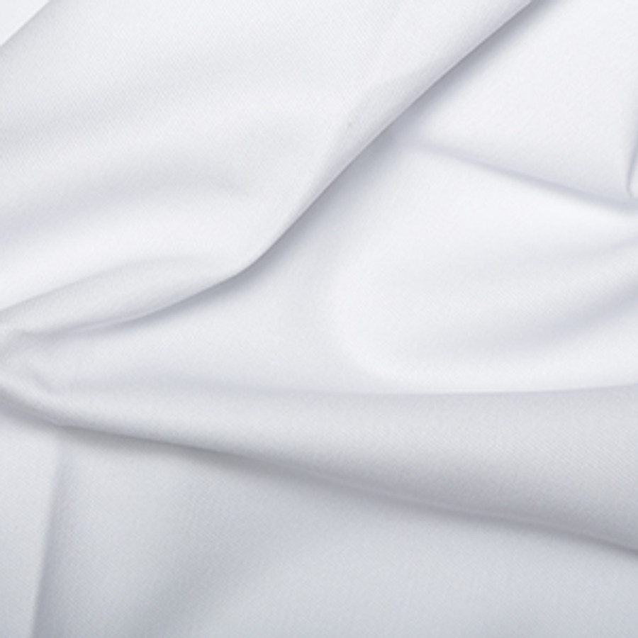 Plain Thick Cotton Drill Workwear Twill Fabric 150cm Wide, White Plain Thick Cotton Drill Workwear Twill Fabric 150cm Wide, White