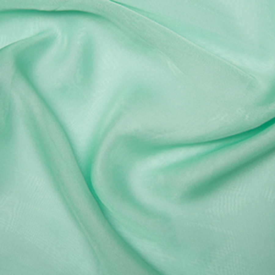 Silk Touch Cationic Chiffon Fabric, Mint Silk Touch Cationic Chiffon Fabric, Mint