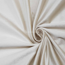 Bellissimo Plush Velvet Upholstery Fabric, Ivory/Cream