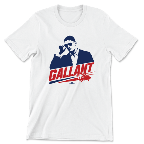 Gallant Portrait (Unisex White Tee)