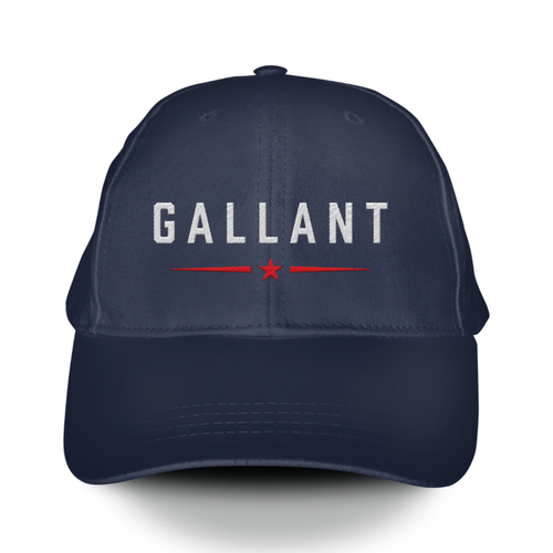 Gallant (Embroidered Navy Baseball Cap)