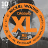 D'Addario EXL110-10P Nickel Wound Electric Guitar Strings, Regular Light, 10-46, 10 Sets