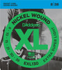 D'Addario EXL130 Nickel Wound Electric Guitar Strings, Extra-Super Light, 8-38