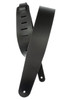 Planet Waves Classic Leather Guitar Strap, Black