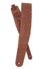Planet Waves Vented Leather Guitar Strap, Honey Suede Apache